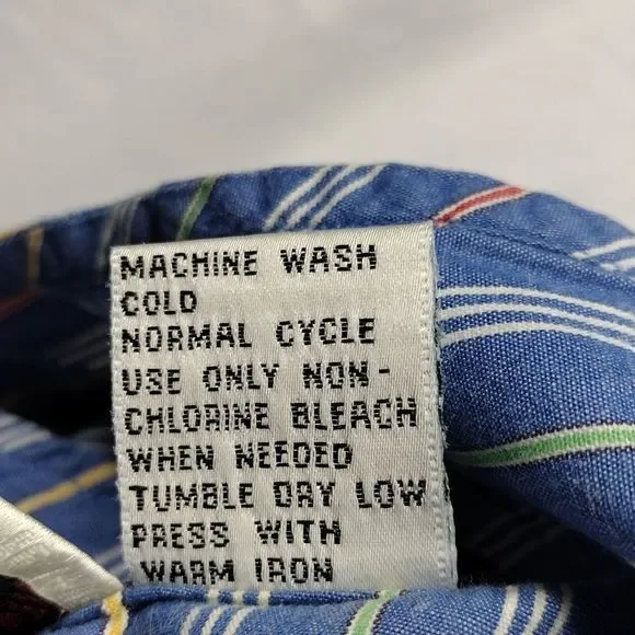 Sarah Bentley Vintage Striped Pearl Button Pleated Back Sleeveless Top - Picture 14 of 15